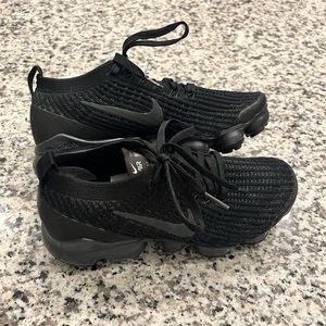 Nike Air VaporMax Flyknit 3. Triple Black. Women’s 6.5. SKU AJ6910-002.